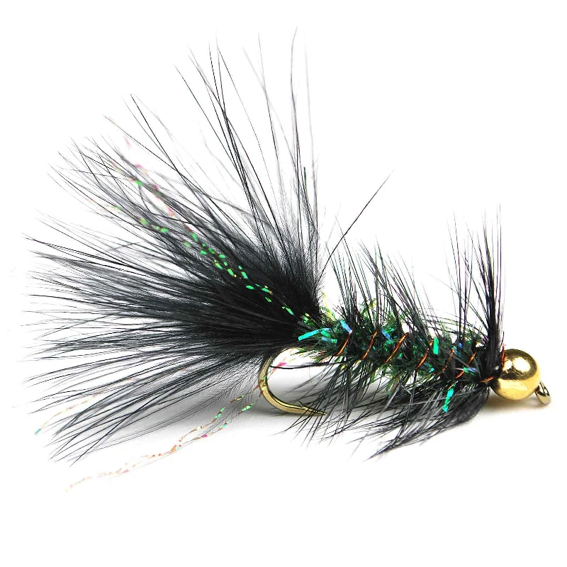 Crystal Bugger - Bead Head - Black