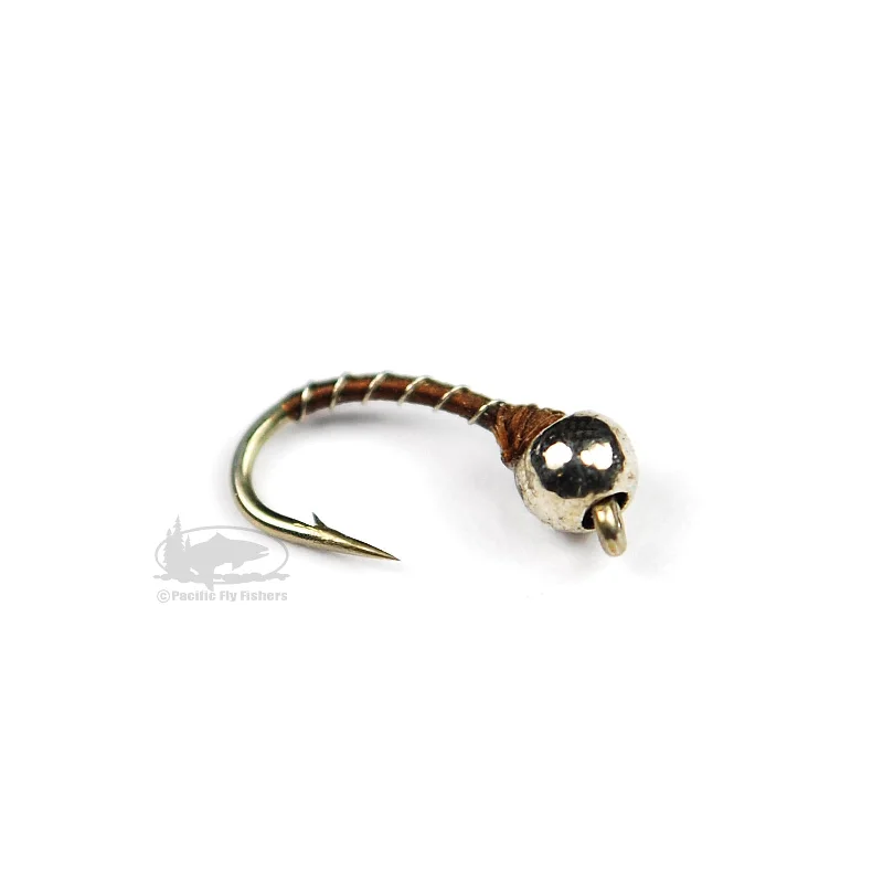 Tungsten Zebra Midge - Rusty Brown