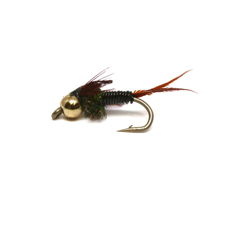 BH Copper John Nymph Black