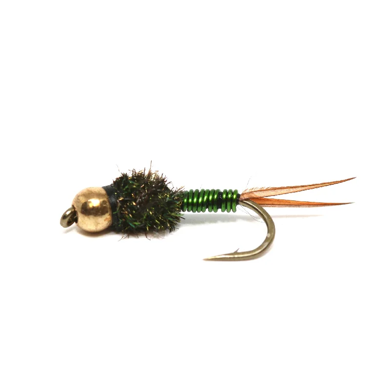 BH Copper John Nymph Green