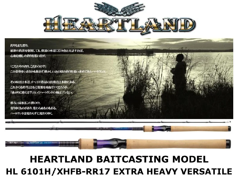 Discontinued Daiwa Heartland Baitcasting HL 6101H/XHFB-RR17 Extra Heavy Versatile