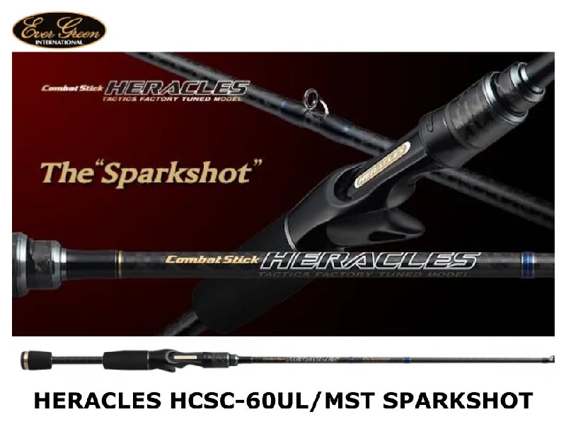 Evergreen Heracles Solid Tip Baitcasting HCSC-60UL/MST Sparkshot