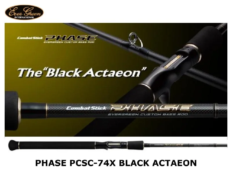 Pre-Order Evergreen Phase Baitcasting PCSC-74X Black Actaeon