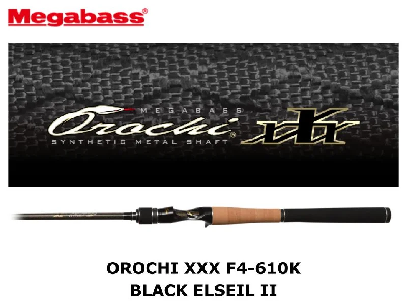 Megabass Orochi XXX Baitcasting F4-610K Black Elseil II