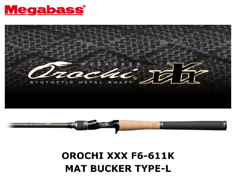 Megabass Orochi XXX Baitcasting F6-611K Mat Bucker Type-L