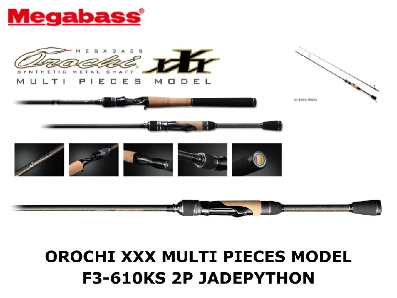 Megabass Orochi XXX Multi Pieces Model Spinning F3-610KS 2P Jadepython