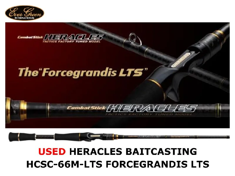 Used Evergreen Heracles Baitcasting HCSC-66M-LTS Forcegrandis LTS