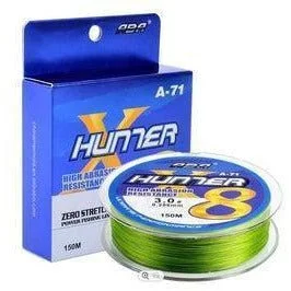 FAS ABA HunnerX 8 Strand PE Coated Braided Line 164yds 80lb. Moss Qty1