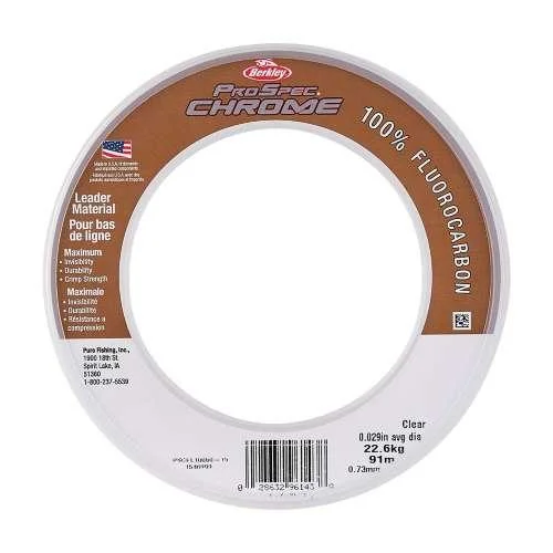 Berkley ProSpec Chrome 100% Fluoro Saltwater Leader 25 lb. 100 Yds.