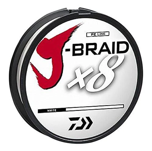 Daiwa J-Braid X8 Braided Line 330 Yards White