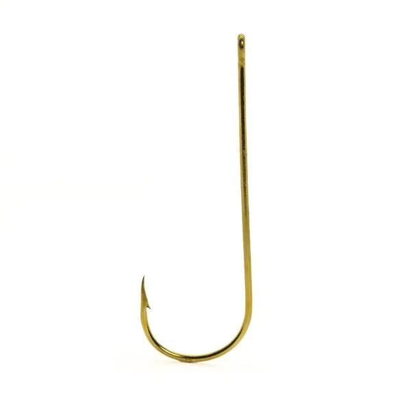 Danielson Aberdeen Hook Single Bag Sz 1/0 Gold Qty 8