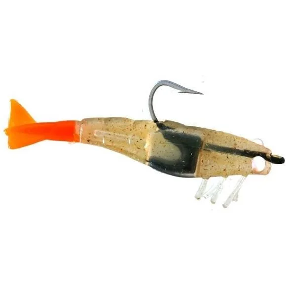 DOA Rigged Shrimp Lure 2.75" 3/16 Oz Qty 3