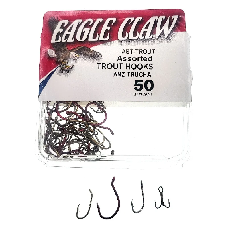 Eagle Claw Assorted Trout Hooks Qty 50