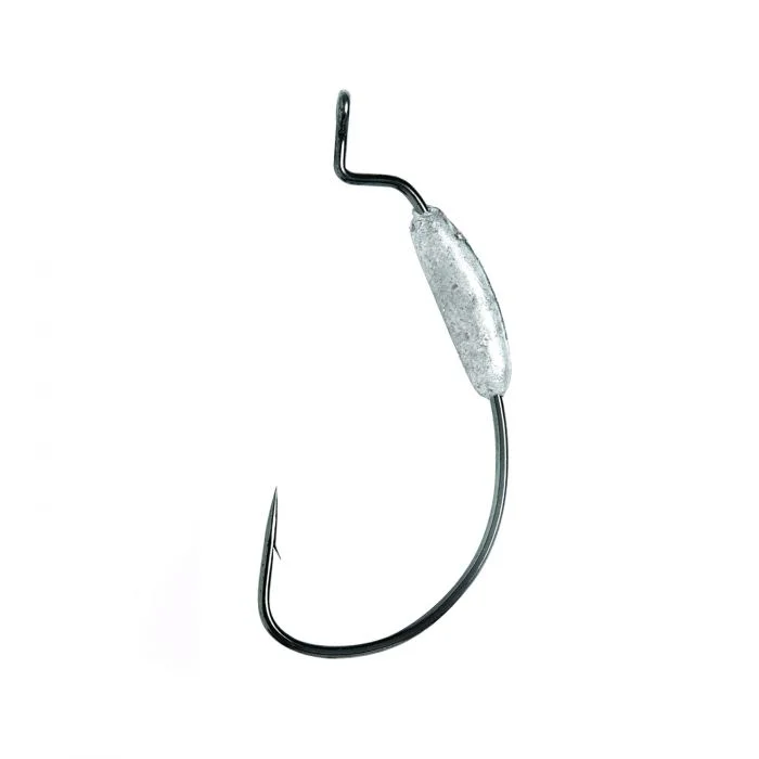 Eagle Claw Lazer Sharp Weighted Worm Hooks 1/16 Oz 2/0 Qty 5