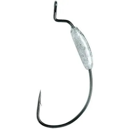 Eagle Claw Lazer Sharp Weighted Worm Hooks With Spring Lock Size 3/0 Qty 5