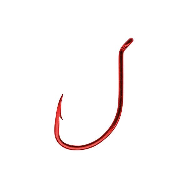 Mustad Off-Set Octopus Hooks Qty 10 Blood Red  (Bulk)