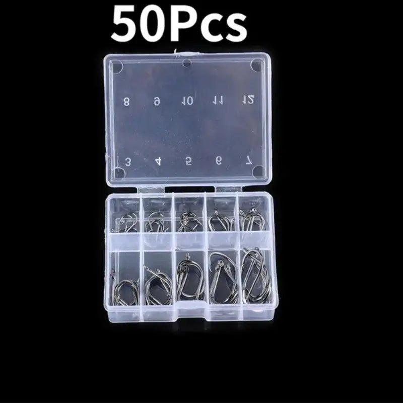 FAS Pro High Carbon Steel Fishing Hooks Set 50 Pc