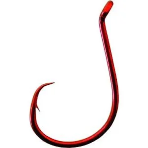 Gamakatsu Octopus Hooks Size 8 Qty 25 Red