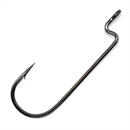 Gamakatsu Superline Offset Round Bend Worm Hooks Sz 5/0 Qty 4