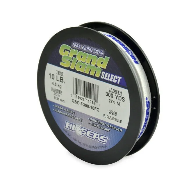 Hi-Seas Grand Slam Select 10Lb 300Yds FL Clear Blue