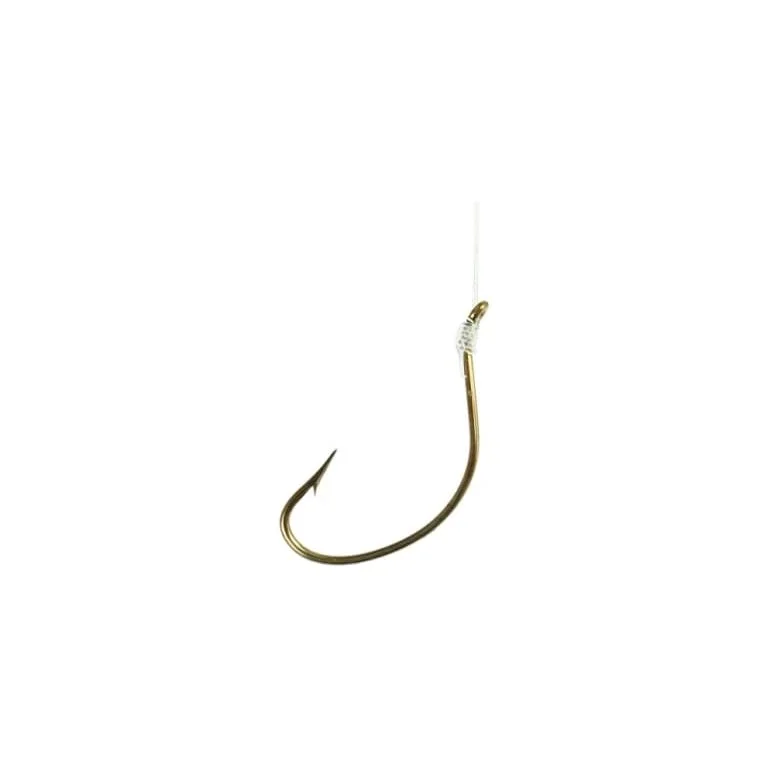 Hurricane Snelled Wide Gap Khale Hooks 36" Size 1/0 Qty 6