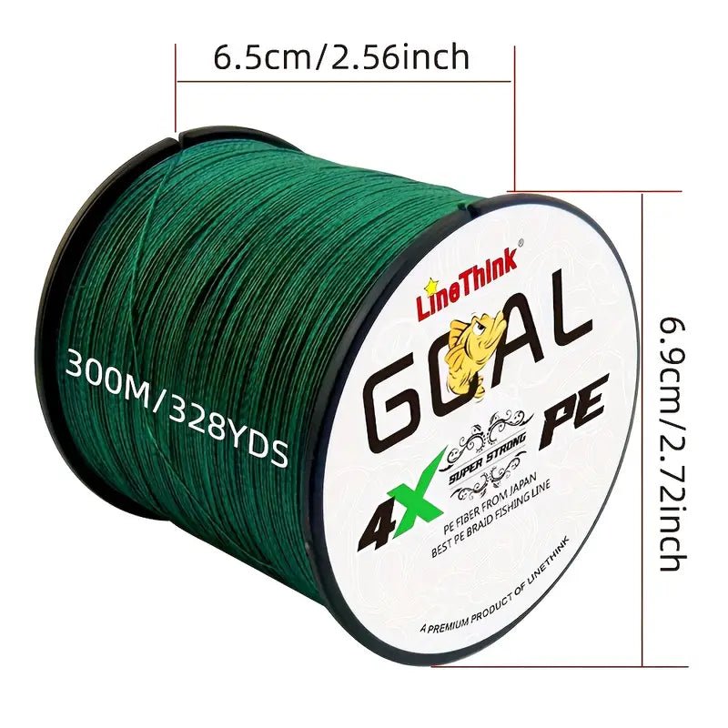 FAS Pro LineThink 328YDS 4-Strand Braided Line Green