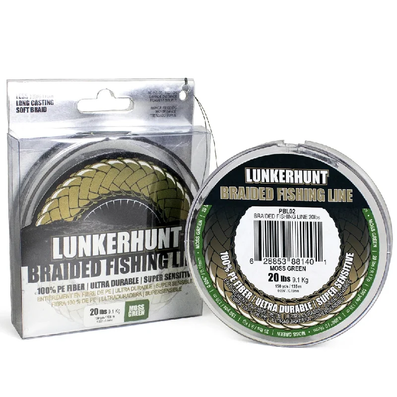 Lunkerhunt Braid Moss Green Braided Line 150 Yards