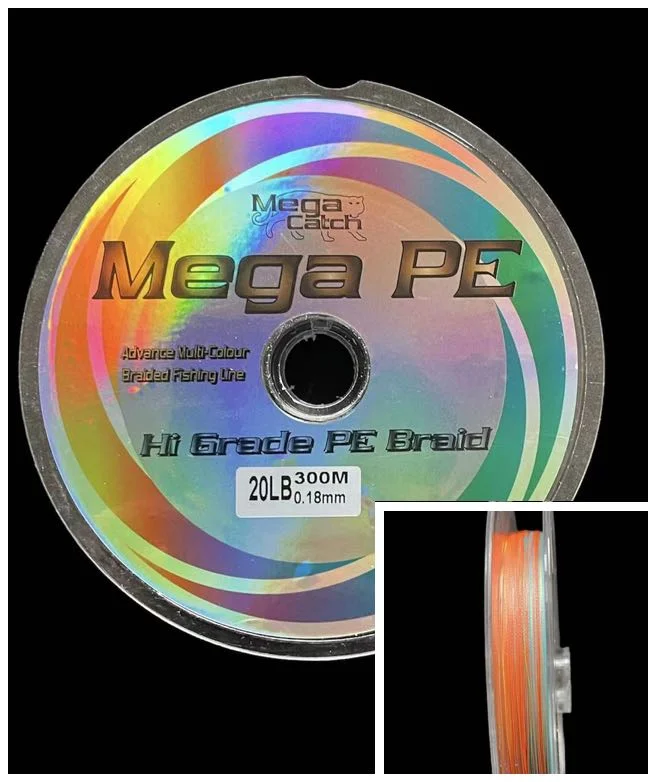 Mega PE Braided Line 10M Interval 300M Multi Size Fishing Tackle