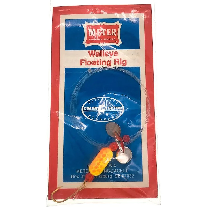 Meter Fishing Tackle Walleye Floating Rig W/ Prop Blade Yellow Orange