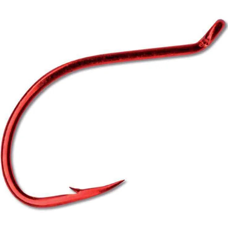 Mustad 92553NP Ultrapoint Octopus Beak Bait Hooks 2/0 Red 6 Pack