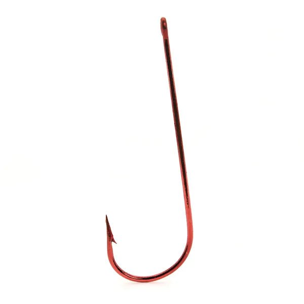 Mustad Aberdeen Hooks Ringed Eye Size 4 Qty 10 Red