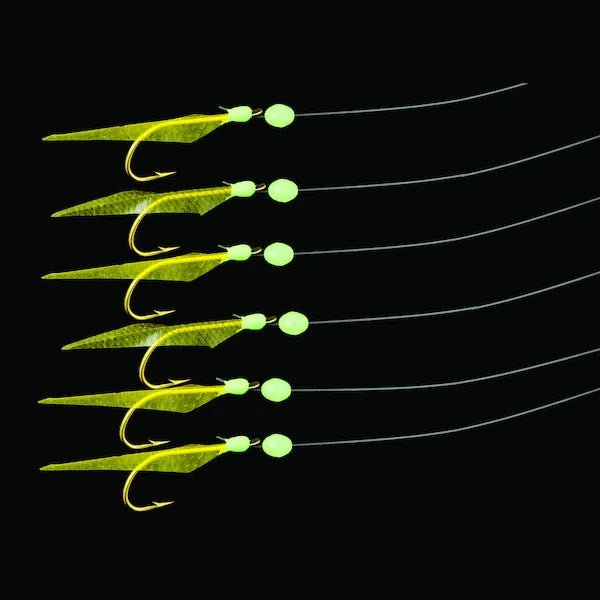 Mustad Gold Fish Skin Sabiki Rigs Qty 5