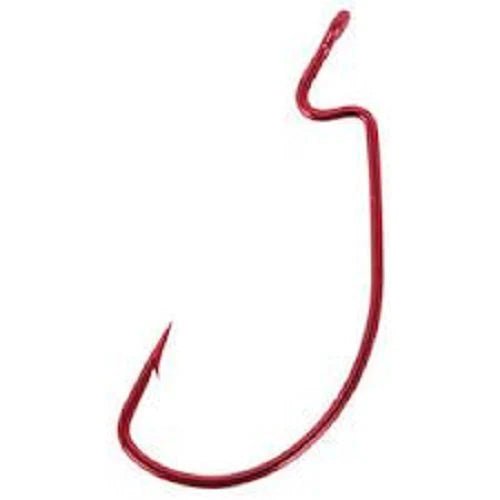 Mustad Ultra Lock Soft Plastic Hooks Sz 2/0 Qty 5 Red