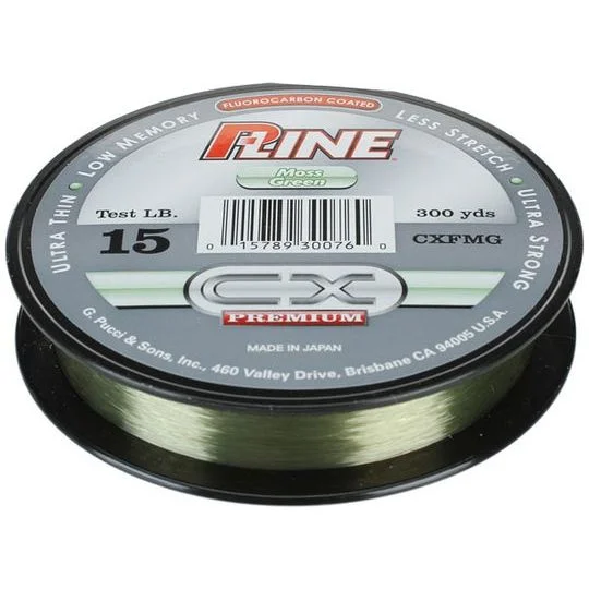 P-Line CX Premium Fluorocarbon 15Lb 300Yds Moss Green