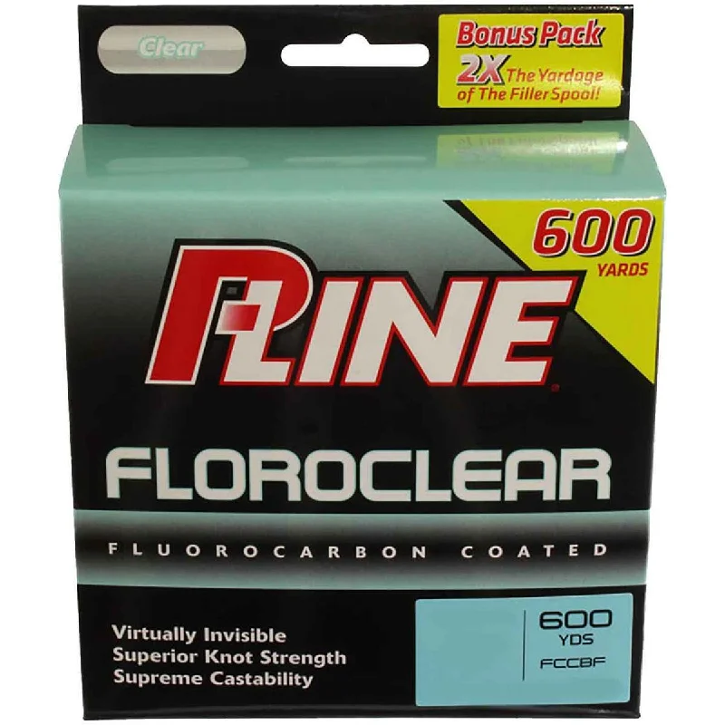 P-Line Floroclear Fluorocarbon Coated 600 Yds Clear