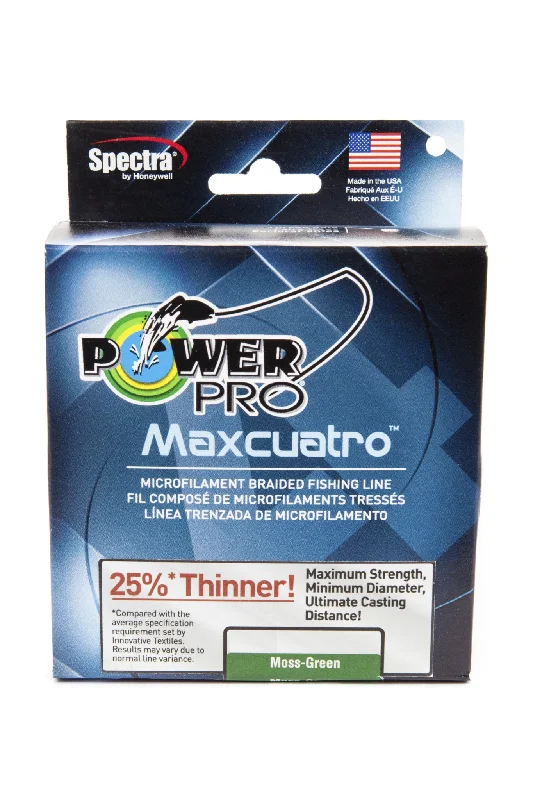 Power Pro Maxcuatro Spectra Moss Green Braided Line