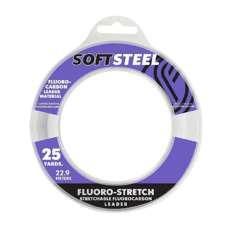 Soft Steel Fluoro-Stretch Stretchable Fluorocarbon Leader 25 Yds