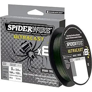 Spiderwire Ultracast X8 Braid 164 Yds 4 lb Moss Green