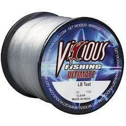 Vicious Fishing Ultimate Mono 1/4 Lb Spool Clear