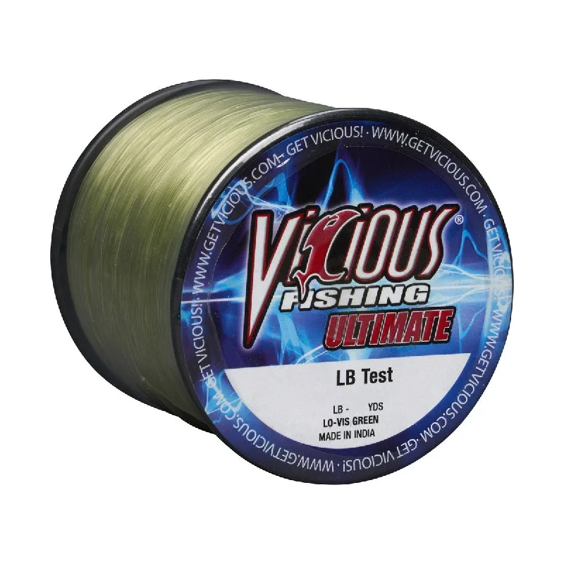 Vicious Fishing Ultimate Mono 1/4 Lb Spool Lo-Vis Green