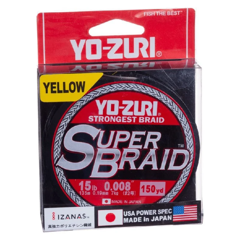 Yo-Zuri Super Braid 150 Yds Hi-Vis Yellow