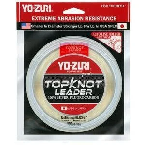 YO-ZURI TOPKNOT SUPER FLUROCARBON LEADER NATURAL CLEAR 100 YD