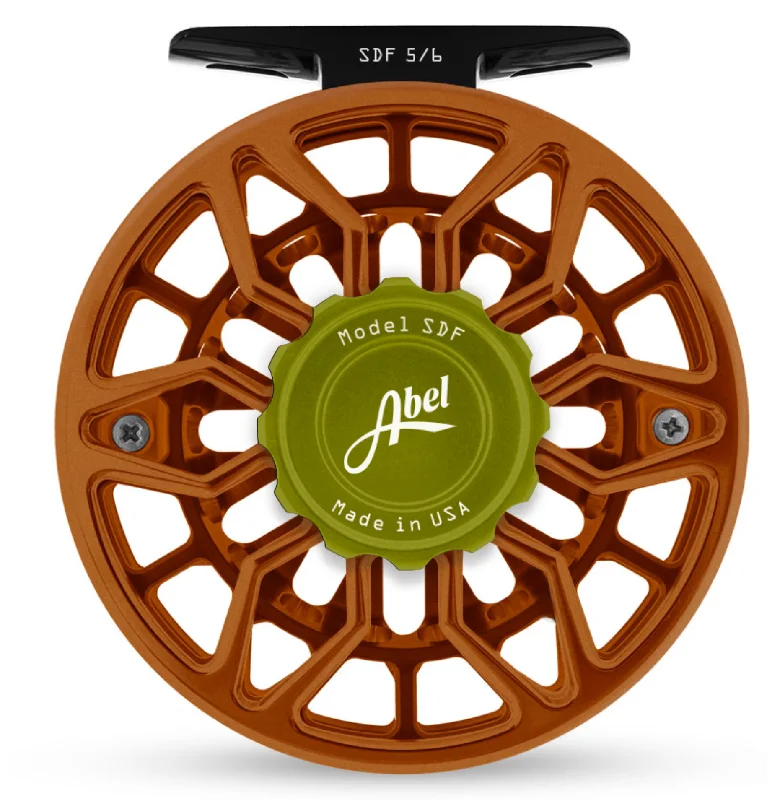 Abel SDF Reel - CUSTOM - Satin Orange/Lime 5/6