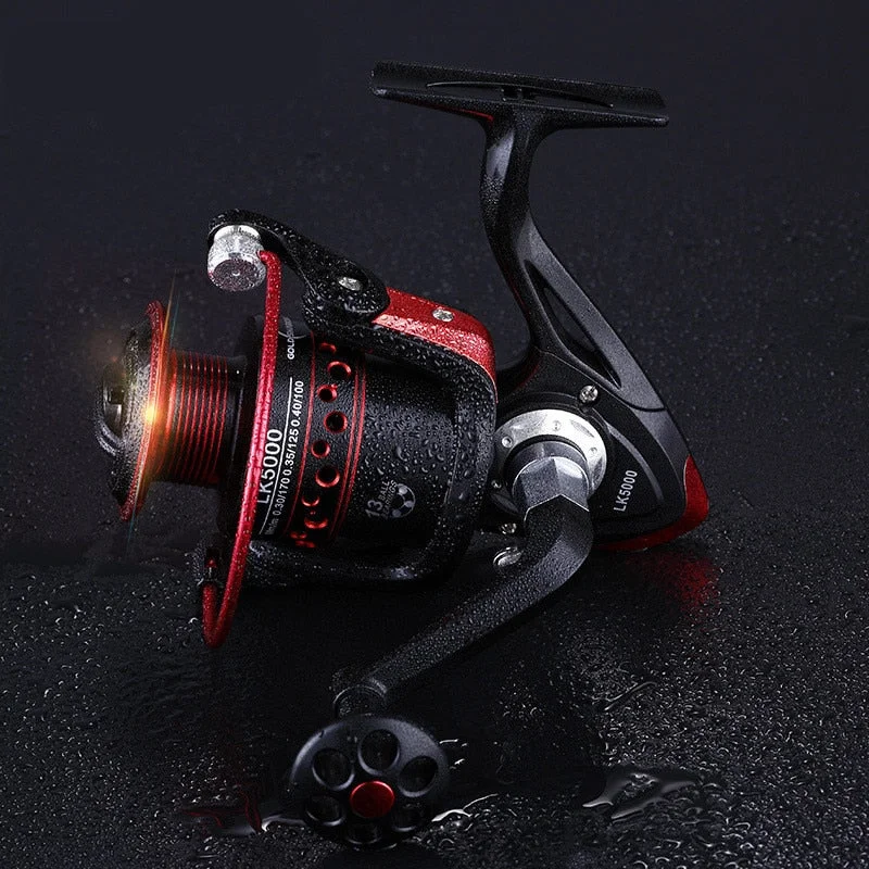 Fishing Spinning Reel Saltwater Fishing Reel Carp Fishing Reels 6000 4.7:1 13 BB Rock Fishing Reel Spinning Reels Wheel